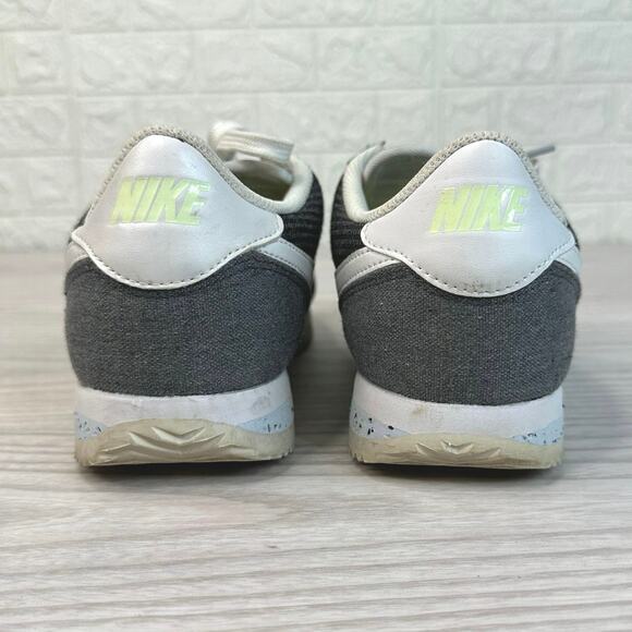 Nike Classic Cortez Recycled Canvas Sneakers Mens 7.5 Iron Gray White CQ6663-001